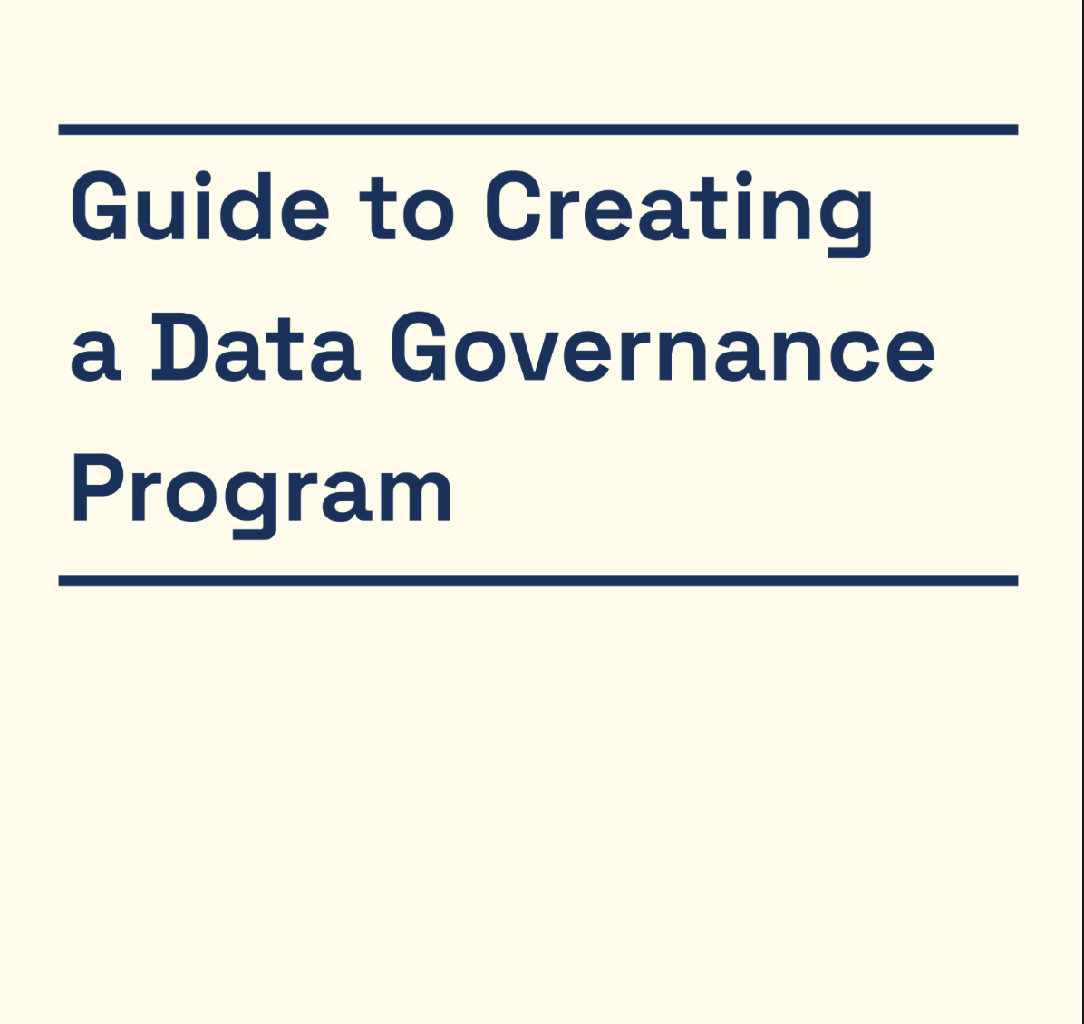 Data Governance Program Guide screenshot